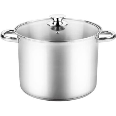 VIER Olla Recta 20x20 cm – Acero Inoxidable 18/10 Premium, Capacidad 6,3L – Fondo Difusor para Inducción – Asas Robustas remachadas – Apta para Todo Tipo de Cocinas y Lavavajillas VIER Olla Recta 20x20 cm – Acero Inoxidable 18/10 Premium, Capacidad 6,3L – Fondo Difusor para Inducción – Asas Robustas remachadas – Apta para Todo Tipo de Cocinas y Lavavajillas