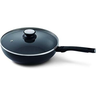 Beka Kitchen Fun Salsa Wok Aluminio antiadherente 28 cm con Tapa Beka Kitchen Fun Salsa Wok Aluminio antiadherente 28 cm con Tapa