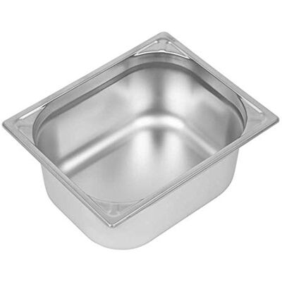 VOGUE 304 Sartén para gastronorm (acero inoxidable, 1/2, capacidad de 9 L, 150 x 265 x 325 mm), color plateado VOGUE 304 Sartén para gastronorm (acero inoxidable, 1/2, capacidad de 9 L, 150 x 265 x 325 mm), color plateado