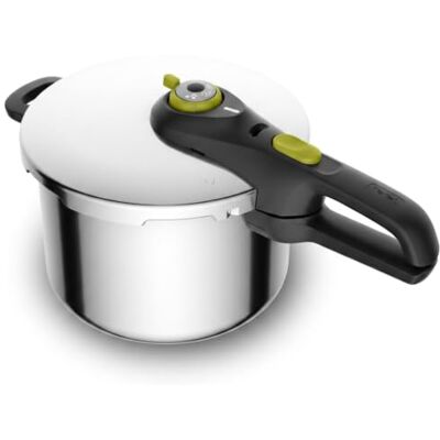 Tefal Secure 5 Neo Olla a presión de 6L, Ahorro energético hasta 50%, cocción a presión, 2 programas, sistema seguridad 5 puntos, apto todas cocinas, apto lavavajillas Tefal Secure 5 Neo Olla a presión de 6L, Ahorro energético hasta 50%, cocción a presión, 2 programas, sistema seguridad 5 puntos, apto todas cocinas, apto lavavajillas