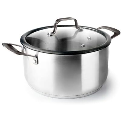 LACOR Cacerola con Tapa Origin, Acero inoxidable 18/10, Tapa Vidrio Templado, Válvula Salida de Vapor, 3 Litros, Apto para inducción, Apto para Lavavajillas, Apto para Horno, Ø20cm LACOR Cacerola con Tapa Origin, Acero inoxidable 18/10, Tapa Vidrio Templado, Válvula Salida de Vapor, 3 Litros, Apto para inducción, Apto para Lavavajillas, Apto para Horno, Ø20cm