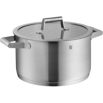 WMF Comfort Line Cacerola alta de 24 cm, tapa de vidrio, cacerola de inducción 5,7 l, acero inoxidable mate Cromargan, escala interior, apilable, sin recubrimiento WMF Comfort Line Cacerola alta de 24 cm, tapa de vidrio, cacerola de inducción 5,7 l, acero inoxidable mate Cromargan, escala interior, apilable, sin recubrimiento