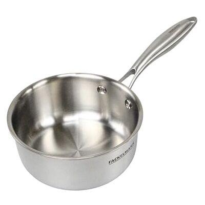 Fackelmann Vita3 Cazo Inoxidable 16 cm, Acero Inoxidable Triply con Triple Fondo Difusor, Sin Antiadherente, Sin PFA, Apta para Inducción, Gas, Vitro y Horno, Sellado Perfecto, Lavavajillas Fackelmann Vita3 Cazo Inoxidable 16 cm, Acero Inoxidable Triply con Triple Fondo Difusor, Sin Antiadherente, Sin PFA, Apta para Inducción, Gas, Vitro y Horno, Sellado Perfecto, Lavavajillas