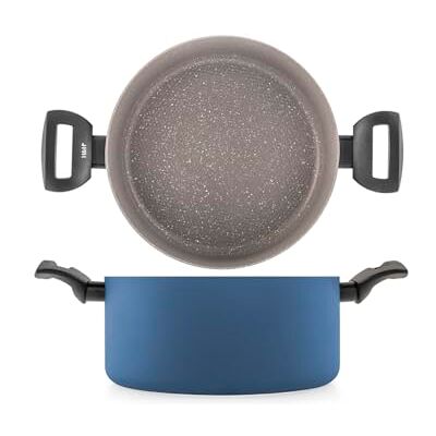H&H Casseruola 2 Manici Antiaderente Arctic Cm 24 H&H Casseruola 2 Manici Antiaderente Arctic Cm 24