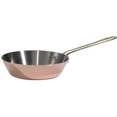 DE BUYER 6450.13 Mini sartén (Cobre y Acero Inoxidable, Mango de latón, 13 cm) DE BUYER 6450.13 Mini sartén (Cobre y Acero Inoxidable, Mango de latón, 13 cm)