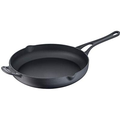 Tefal Jamie Oliver Premium hierro fundido sartén 28 cm, cocina segura, revestimiento esmaltado, boquillas, inducción Tefal Jamie Oliver Premium hierro fundido sartén 28 cm, cocina segura, revestimiento esmaltado, boquillas, inducción