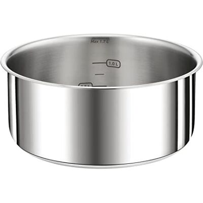 Tefal Ingenio Preference Cacerola apilable, acero inoxidable, inducción, versatilidad, ahorro de espacio Tefal Ingenio Preference Cacerola apilable, acero inoxidable, inducción, versatilidad, ahorro de espacio