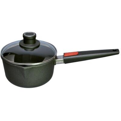 Woll 1118ILL Cazo con tapa, titanio, 18 centímetros, 10 centímetros de alto, 2 litros con mango extraíble Woll 1118ILL Cazo con tapa, titanio, 18 centímetros, 10 centímetros de alto, 2 litros con mango extraíble