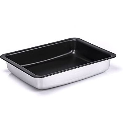 ALLUFLON Rustidera de Horno, Lasagnera(24 x 18 cm, 2,4 L, aluminio alimentario) ALLUFLON Rustidera de Horno, Lasagnera(24 x 18 cm, 2,4 L, aluminio alimentario)