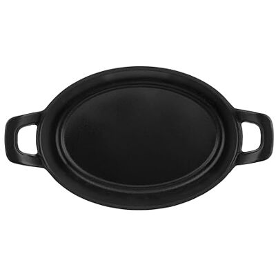 Sitram Sartén ovalada de hierro fundido con 2 asas L 21 cm An 15 cm Al 4 cm Revestimiento interior de esmalte negro Color Negro Todas las fuentes de calor, incluida la inducción. Sitram Sartén ovalada de hierro fundido con 2 asas L 21 cm An 15 cm Al 4 cm Revestimiento interior de esmalte negro Color Negro Todas las fuentes de calor, incluida la inducción.