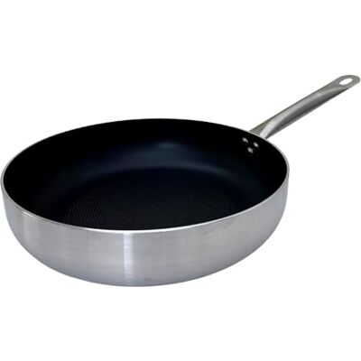 FMprofessional Sartén Profunda Antiadherente 32 cm, Revestimiento Antiadherente ILAG Essential Doble Capa, Alta Conductividad Térmica, Ligera y Resistente a la Corrosión, 32x7,8 cm, 1 ud FMprofessional Sartén Profunda Antiadherente 32 cm, Revestimiento Antiadherente ILAG Essential Doble Capa, Alta Conductividad Térmica, Ligera y Resistente a la Corrosión, 32x7,8 cm, 1 ud