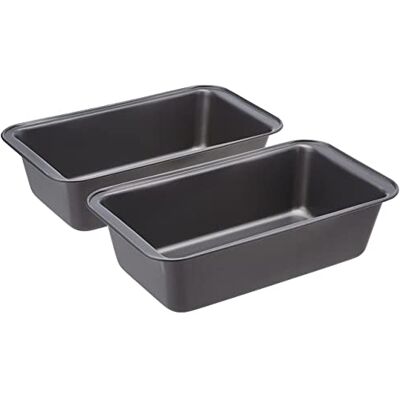 Amazon Basics Bandeja de Horno de Acero al Carbono - Rectangular Antiadherente 23.5x12.7cm Amazon Basics Bandeja de Horno de Acero al Carbono - Rectangular Antiadherente 23.5x12.7cm
