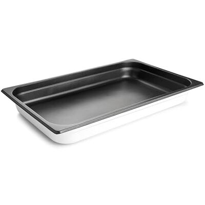 LACOR Cubeta Induction White, Bandeja Antiadherente, Acero Inoxidable 18/10, Antiadherente QuanTanium, Libre de BPA, Para Todo Tipo de Fuegos incluido Horno, 8.3 L, 53x32.5cm, Color Blanco LACOR Cubeta Induction White, Bandeja Antiadherente, Acero Inoxidable 18/10, Antiadherente QuanTanium, Libre de BPA, Para Todo Tipo de Fuegos incluido Horno, 8.3 L, 53x32.5cm, Color Blanco