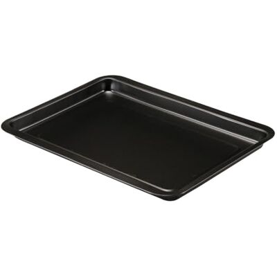 Barazzoni , Bandeja rectangular de 37 x 26 cm, acero al carbono, antiadherente, fabricada en Italia Barazzoni , Bandeja rectangular de 37 x 26 cm, acero al carbono, antiadherente, fabricada en Italia