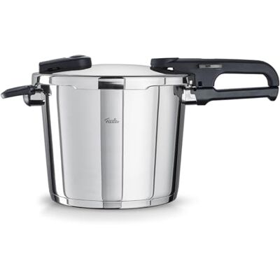Fissler Vitaquick® Elemental Olla a presión (6,0 L, 22 cm de diámetro), color verde salvia – Fabricado en Alemania, hasta un 70% más rápido, 2 niveles de cocción, base supertérmica, inducción Fissler Vitaquick® Elemental Olla a presión (6,0 L, 22 cm de diámetro), color verde salvia – Fabricado en Alemania, hasta un 70% más rápido, 2 niveles de cocción, base supertérmica, inducción