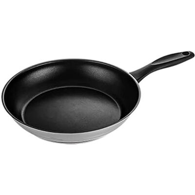 Fagor Sarten Inox Enara Acero Inoxidable, Negro/Gris, Ø 28 cm Fagor Sarten Inox Enara Acero Inoxidable, Negro/Gris, Ø 28 cm