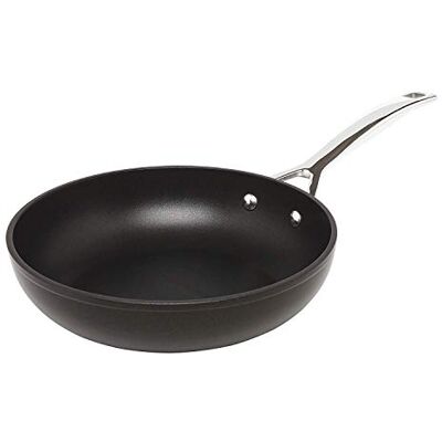 LE CREUSET Sartén alta de aluminio antiadherente, diámetro 24 cm, para todas las fuentes de calor, incluso la inducción, Antracita/Plateado, LE CREUSET Sartén alta de aluminio antiadherente, diámetro 24 cm, para todas las fuentes de calor, incluso la inducción, Antracita/Plateado,