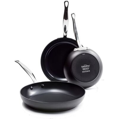 GreenPan Barcelona Hard Anodized Set de 3 Sartenes Antiadherentes de Cerámica Sana Anodizada Dura, 20 cm, 24 cm & 28 cm, Sin PFAS, Mango de Acero Inox, Anti-Arañazos,Inducción,Horno,Lavavajillas,Negro GreenPan Barcelona Hard Anodized Set de 3 Sartenes Antiadherentes de Cerámica Sana Anodizada Dura, 20 cm, 24 cm & 28 cm, Sin PFAS, Mango de Acero Inox, Anti-Arañazos,Inducción,Horno,Lavavajillas,Negro