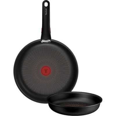 Tefal Ingenio Explore Juego de 2 Sartenes 22/26 cm + Mango, Antiadherente, Apto inducción, Apilable, Aluminio, Thermo-Signal, Apto horno Tefal Ingenio Explore Juego de 2 Sartenes 22/26 cm + Mango, Antiadherente, Apto inducción, Apilable, Aluminio, Thermo-Signal, Apto horno
