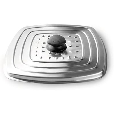 IBILI Tapa Multiusos Cuadrada, Acero inoxidable, Especial para Grills IBILI Tapa Multiusos Cuadrada, Acero inoxidable, Especial para Grills
