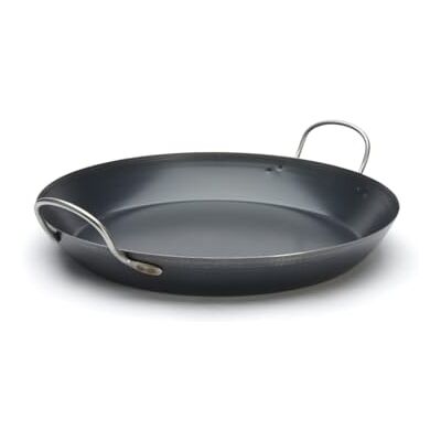 DE BUYER , PAELLERA HIERRO AZUL, 2 ASAS, 15 RACIONES Ø 47 CM-- DE BUYER , PAELLERA HIERRO AZUL, 2 ASAS, 15 RACIONES Ø 47 CM--
