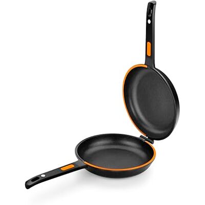 BRA Efficient Duo Sartén Doble para Tortilla de Patatas, 20 cm de Diámetro, Aluminio Fundido, Triple Capa Antiadherente, 100% sin PFOA, Para todo Tipo de Cocinas BRA Efficient Duo Sartén Doble para Tortilla de Patatas, 20 cm de Diámetro, Aluminio Fundido, Triple Capa Antiadherente, 100% sin PFOA, Para todo Tipo de Cocinas