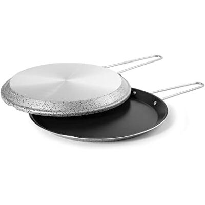 HOME Sal Npepper Girafted de aluminio con revestimiento antiadherente, 24 cm HOME Sal Npepper Girafted de aluminio con revestimiento antiadherente, 24 cm