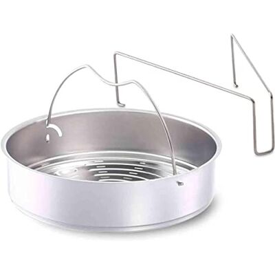 Fissler /0 Vaporera, accesorio para olla a presión, cestillo de cocción al vapor, incluye trípode de soporte, diámetro de 22 cm Fissler /0 Vaporera, accesorio para olla a presión, cestillo de cocción al vapor, incluye trípode de soporte, diámetro de 22 cm