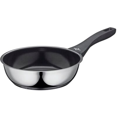 Küchenprofi COOK ROMA Sartén con revestimiento antiadherente sin PFAS y base multicapa, apta para inducción, horno hasta 180 °C, acero inoxidable, borde alto, diámetro de 20 cm Küchenprofi COOK ROMA Sartén con revestimiento antiadherente sin PFAS y base multicapa, apta para inducción, horno hasta 180 °C, acero inoxidable, borde alto, diámetro de 20 cm