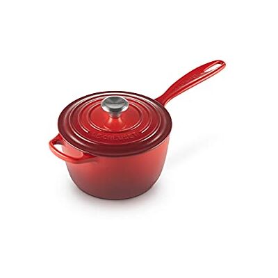 LE CREUSET Cazo de hierro fundido, Redondo, diámetro18 cm, 2.2 L, Cereza, 21181180602430 LE CREUSET Cazo de hierro fundido, Redondo, diámetro18 cm, 2.2 L, Cereza, 21181180602430