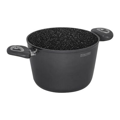 Aeternum , Petragres Ecosolution Olla antiadherente, diámetro 20 cm, Full Induction, apta para inducción, revestimiento PFAS FREE, gris oscuro Aeternum , Petragres Ecosolution Olla antiadherente, diámetro 20 cm, Full Induction, apta para inducción, revestimiento PFAS FREE, gris oscuro