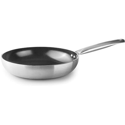 LACOR Garinox Sartén Antiadherente Vukan, Sartén Aluminio, Antiadherente cerámico Fusion Pro de PPG, Mango Acero Inoxidable, Máxima Durabilidad, Libre de PFAS, Apta para horno, Ø26 cm LACOR Garinox Sartén Antiadherente Vukan, Sartén Aluminio, Antiadherente cerámico Fusion Pro de PPG, Mango Acero Inoxidable, Máxima Durabilidad, Libre de PFAS, Apta para horno, Ø26 cm