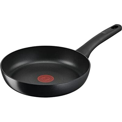 Tefal Sartén Hard Titanium On Sartén antiadherente de 24 cm, revestimiento antiadherente Thermo-Signal, base Thermo-Fusion, resultados rápidos, embalaje ecológico, fabricado Francia, apto inducción Tefal Sartén Hard Titanium On Sartén antiadherente de 24 cm, revestimiento antiadherente Thermo-Signal, base Thermo-Fusion, resultados rápidos, embalaje ecológico, fabricado Francia, apto inducción