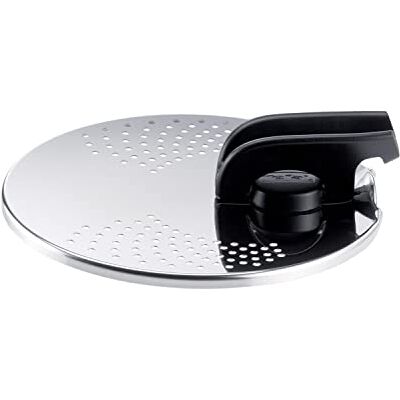 Tefal Ingenio Tapa escurridor, acero inoxidable, fácil almacenamiento, multidiámetro, compatible con Ingenio, apto para lavavajillas , acero inoxidable y negro, tapa escurridor, 14-20 cm Tefal Ingenio Tapa escurridor, acero inoxidable, fácil almacenamiento, multidiámetro, compatible con Ingenio, apto para lavavajillas , acero inoxidable y negro, tapa escurridor, 14-20 cm