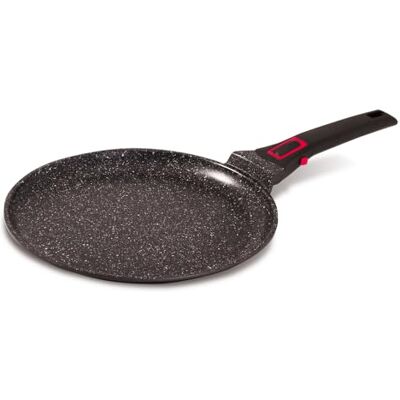 Baumalu – Crepera de granito Pro de cerámica – Fundición de aluminio – Todas las luces incluyendo inducción – Interior revestimiento cerámico Fusion Pro efecto piedra sin PFOA ni PFAS – Mango Baumalu – Crepera de granito Pro de cerámica – Fundición de aluminio – Todas las luces incluyendo inducción – Interior revestimiento cerámico Fusion Pro efecto piedra sin PFOA ni PFAS – Mango
