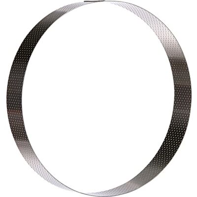 DE BUYER , Aro tarta perforado ø 24,5 cm, alto 3,5 cm-- DE BUYER , Aro tarta perforado ø 24,5 cm, alto 3,5 cm--