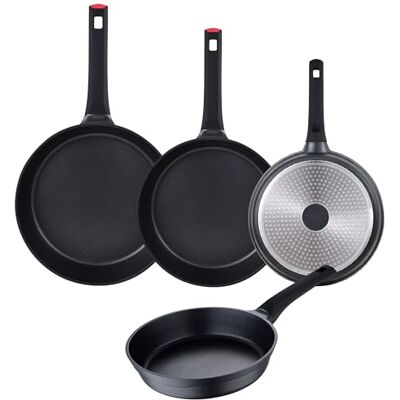 San Ignacio Set de 4 sartenes Ø20Ø24Ø28Ø30cm en aluminio fundido San Igancio San Ignacio Set de 4 sartenes Ø20Ø24Ø28Ø30cm en aluminio fundido San Igancio