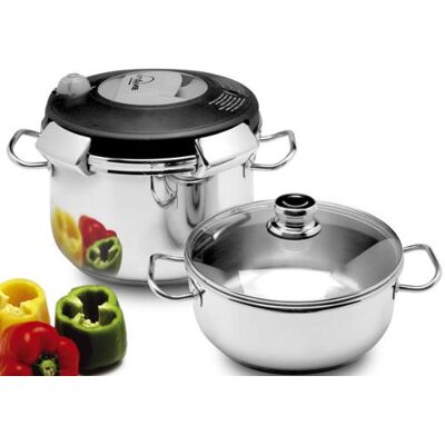 Artame Conjunto DE 2 OLLAS A PRESION Luna 8+4L Artame Conjunto DE 2 OLLAS A PRESION Luna 8+4L
