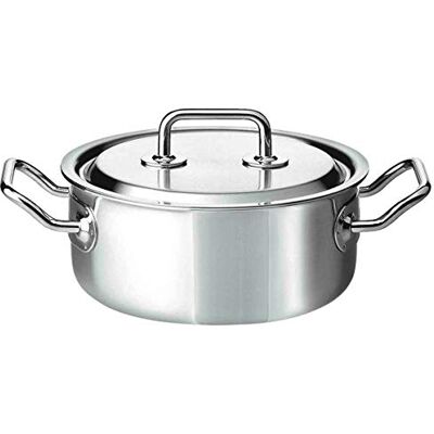 Spring Brigade Premium Olla con tapa (20 cm), color plateado Spring Brigade Premium Olla con tapa (20 cm), color plateado