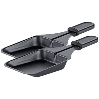 Spring Classic Juego de 2 sartenes para raclette (9,5 x 8,0 cm, para raclette de Classic, revestimiento antiadherente, mango de plástico Spring Classic Juego de 2 sartenes para raclette (9,5 x 8,0 cm, para raclette de Classic, revestimiento antiadherente, mango de plástico