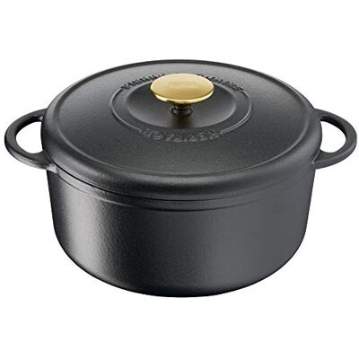 Tefal Heritage Cacerola 19 cm, Hierro Fundido, 2,2 litros, Tapa potenciadora de condensación, retención del Calor, Fuego Lento, guisos, caramelización, Apto para Todo Tipo de cocinas, Cast Iron Tefal Heritage Cacerola 19 cm, Hierro Fundido, 2,2 litros, Tapa potenciadora de condensación, retención del Calor, Fuego Lento, guisos, caramelización, Apto para Todo Tipo de cocinas, Cast Iron
