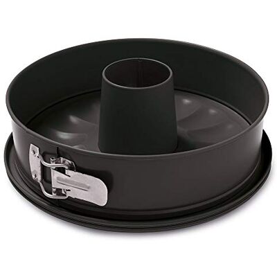 Guardini , Molde Desmontable de 2 Fondos Ø 28 cm, Fondo antigoteo, Acero con Revestimiento Antiadherente, Negro, Made in Italy, Línea Arianna Guardini , Molde Desmontable de 2 Fondos Ø 28 cm, Fondo antigoteo, Acero con Revestimiento Antiadherente, Negro, Made in Italy, Línea Arianna