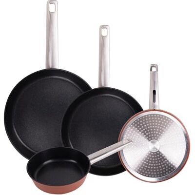San Ignacio Juego de 4 Sartenes Ø16Ø24Ø28Ø30cm en Aluminio forjado AGROS San Ignacio Juego de 4 Sartenes Ø16Ø24Ø28Ø30cm en Aluminio forjado AGROS