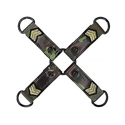 Conector de ataduras Ouch! - Tema militar - Verde - Accesorio de juguete adulto Conector de ataduras Ouch! - Tema militar - Verde - Accesorio de juguete adulto