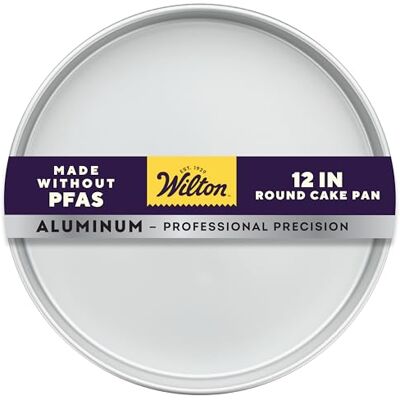 Wilton Sartenes de aluminio de 12 x 2 pulgadas de alto rendimiento Wilton Sartenes de aluminio de 12 x 2 pulgadas de alto rendimiento
