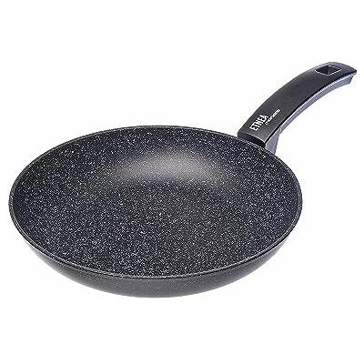 ALLUFLON Moneta Sartén Etnea con Superficie de Piedra Antiadherente y con Revestimiento Antirayaduras, Mayoría de Las Cocinas, Apta para el Lavavajillas, Diámetro 26 cm, Negro ALLUFLON Moneta Sartén Etnea con Superficie de Piedra Antiadherente y con Revestimiento Antirayaduras, Mayoría de Las Cocinas, Apta para el Lavavajillas, Diámetro 26 cm, Negro