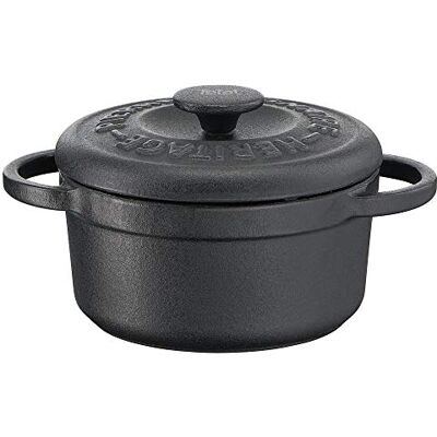 Tefal Heritage Set minicacerolas de 10 cm, hierro fundido, 0,3 litros, tapa potenciadora de condensación, retención calor, cocción fuego lento, guisos, caramelización, apto para todo tipo de cocinas Tefal Heritage Set minicacerolas de 10 cm, hierro fundido, 0,3 litros, tapa potenciadora de condensación, retención calor, cocción fuego lento, guisos, caramelización, apto para todo tipo de cocinas