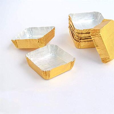 Garcia de Pou García de Pou Cápsulas 'Petits Fours' 5X5X1,5 Cm Dorado Aluminio (pack de 600) Garcia de Pou García de Pou Cápsulas 'Petits Fours' 5X5X1,5 Cm Dorado Aluminio (pack de 600)