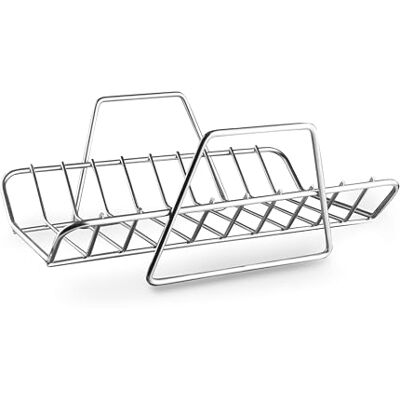 LACOR Rejilla para Rustidera TriChef, 32,5 x 23,5 cm, Acero Inoxidable, Parrilla para Asados y Enfriar Alimentos, Apta para Horno, con Asas Ergonómicas, Apta para Lavavajillas, Plata LACOR Rejilla para Rustidera TriChef, 32,5 x 23,5 cm, Acero Inoxidable, Parrilla para Asados y Enfriar Alimentos, Apta para Horno, con Asas Ergonómicas, Apta para Lavavajillas, Plata