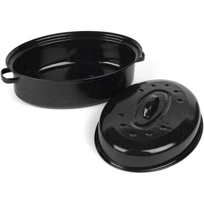 Asador Salter Autobraseador - 38cm Negro - Bandeja para Asar Asador Salter Autobraseador - 38cm Negro - Bandeja para Asar